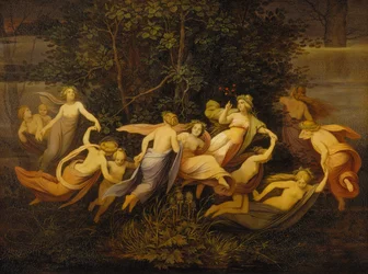 Danza de las hadas en el bosque de alisos