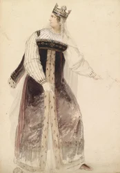 Moritz Michael Daffinger Sophie Schröder de traje