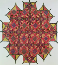 Textil con patrón geométrico