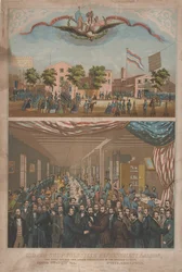 Salón de refrescos para voluntarios de la tienda Cooper - El primero abierto para voluntarios de la Unión en los Estados Unidos, c.1862