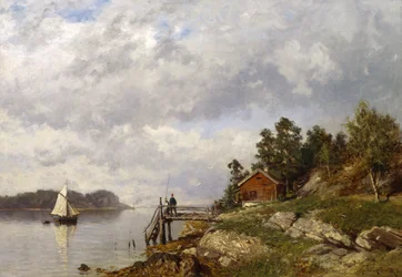 De Larkollen (óleo sobre lienzo)