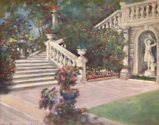 Un jardín, Roma, 1903