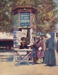 Un quiosco, París, 1903