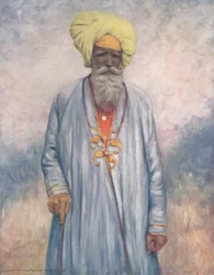 Un sirviente del Maharajá de Cutch, 1903