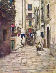 Una calle en Nápoles, 1903
