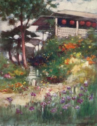 Un jardín de iris, c. 1887, 1901