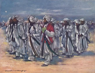Jefes baluchis en el día del durbar