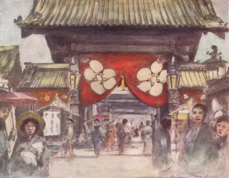 Camino al templo, c. 1887