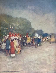 En el camino de Alipur, 1903