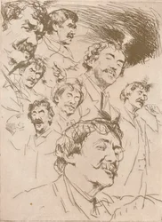 Estudio de retrato, c1880, 1904