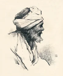 Estudio de una cabeza, c. 1893, 1894
