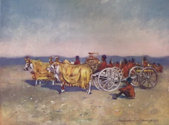 Los cañones de oro y plata de Baroda, 1903