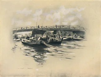 El río Ogara en Tokio, 1903