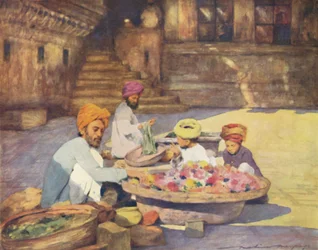 En la puerta del templo, 1905