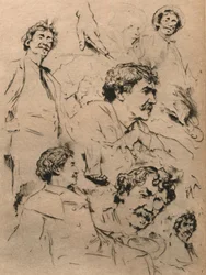 Estudios de James McNeill Whistler, c1886. 1903