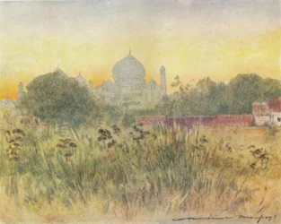 El Taj Mahal, Agra, 1905