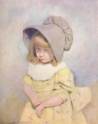 Niños del mundo: Inglés, Lilac Sunbonnet (litografía en color)