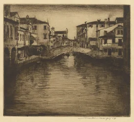 Un canal lateral, Venecia