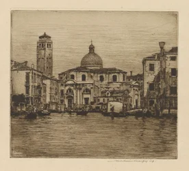 Gran Canal que muestra la Torre de Santa Geremia