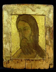Icono de San Juan Bautista, c.1500 (pan de oro y témpera sobre tabla)