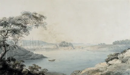 Port Penrhyn (acuarela y lápiz sobre papel)