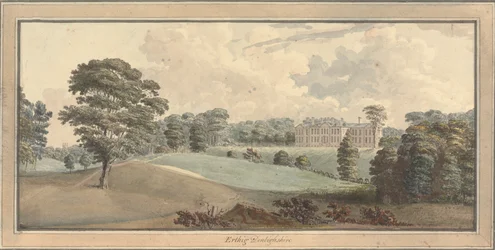 Vista de Erthig, Denbigshire, Gales