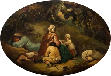 Gitanos en un paisaje, 1804