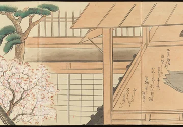 Ilustraciones de la producción de té de Uji