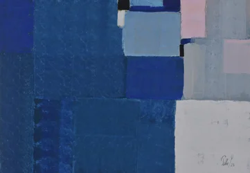Bloques abstractos azules