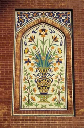 Mosaico de azulejos vidriados, c.1634-35