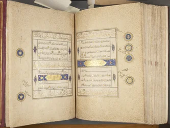 Fol 311 verso 312 recto, Corán Timúrida, 1441
