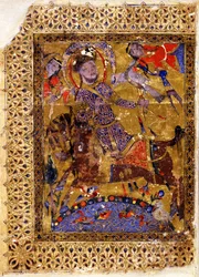 Ilustración del Kitab al-aghani Libro de Canciones