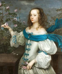 Retrato de Beata Elisabet von Königsmarck 1637-1723, ca 1654