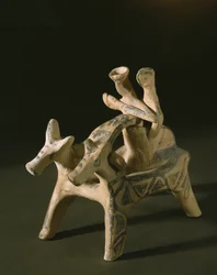 Carro, de la tumba de Marcopoulo, Ática, Período Heráldico Tardío IIIA-IIIB, 1400-1200 a.C.