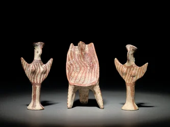 Figura Psi, trono con figura sentada, y figura Psi, c.1300-1200 a.C.