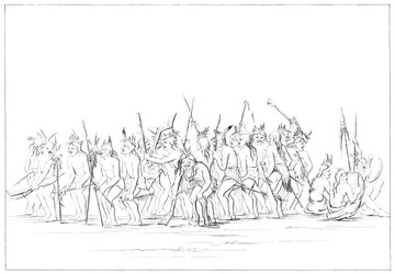 Danza del perro de los Sioux, 1841