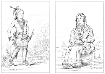Nativos americanos, frontera noroeste, 1841