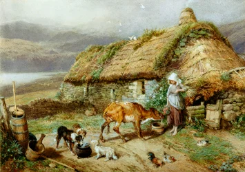 Una cabaña en las Tierras Altas