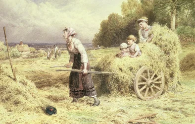 Haytime, c.1860 (acuarela y acuarela sobre papel)