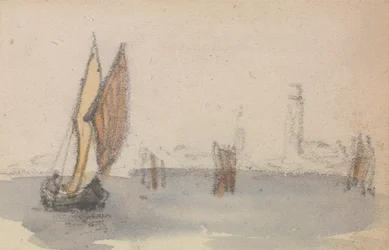 Uno de un grupo de tres estudios sobre el Logo veneciano