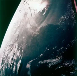 La Tierra desde el espacio - la costa del Golfo, Houston y la Bahía de Galveston, EE.UU.