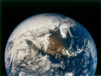 Norte y Centroamérica desde Apolo 16, 16 de abril de 1972
