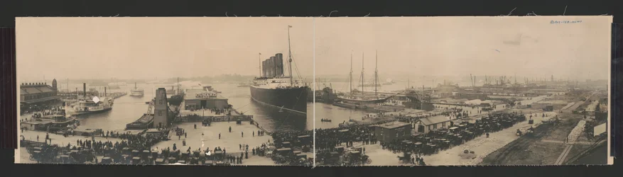 El Lusitania al final de su viaje récord