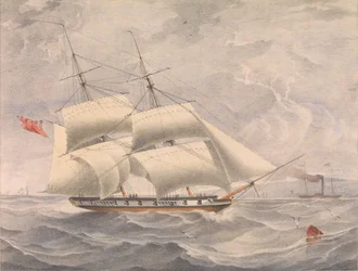 El bergantín HMS "Fantome