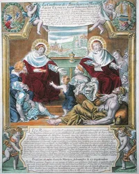 SS. Cosme y Damián curando a los pobres
