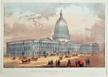 El Capitolio en Washington (impresión en color)