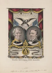 Gran estandarte nacional whig, hacia 1848