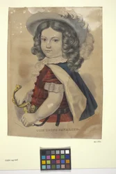 El joven caballero (litografía coloreada a mano)