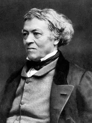 Jean-Baptiste Camille Corot (1796-1875) pintor francés, foto por Nadar, c. 1860