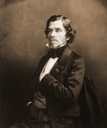 Retrato de Eugène Delacroix, pintor 1798-1863 (foto)